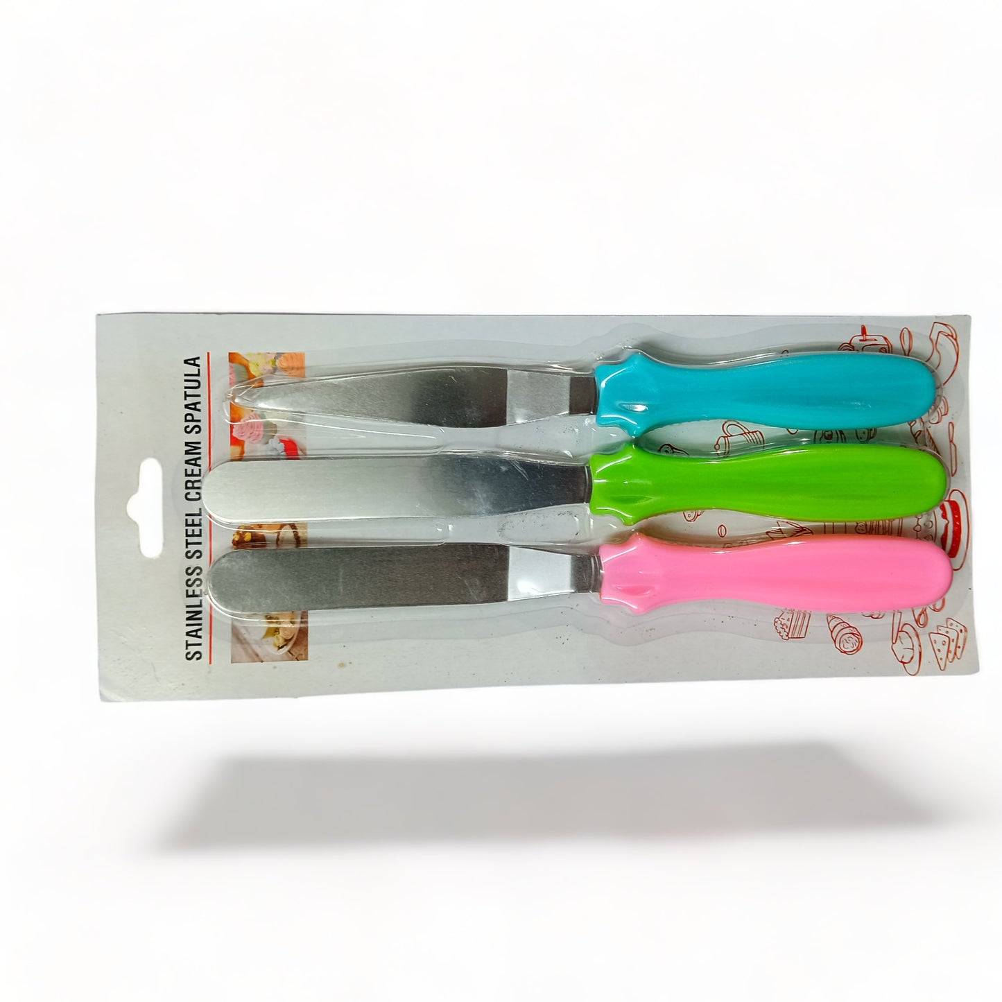 a close up of a box with a cake