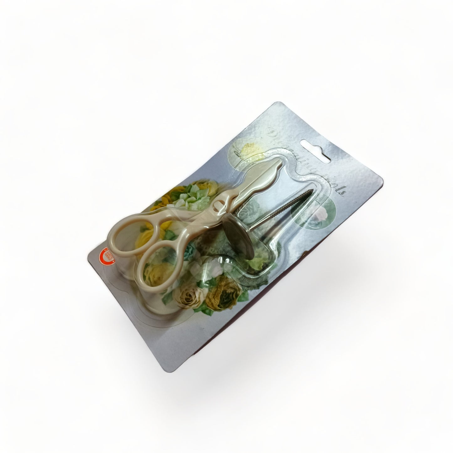 a piece of luggage sitting on top of a white surface