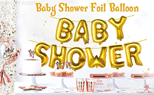 Baby Shower Foil Banner Decoration Items Baby Shower Decorations Photoshoot Material (10pc Set)