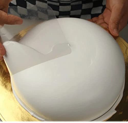 Flexible Plastic Zig Zag/Plane Designs Cake Scrapers Set of 9-Pieces,Transparent