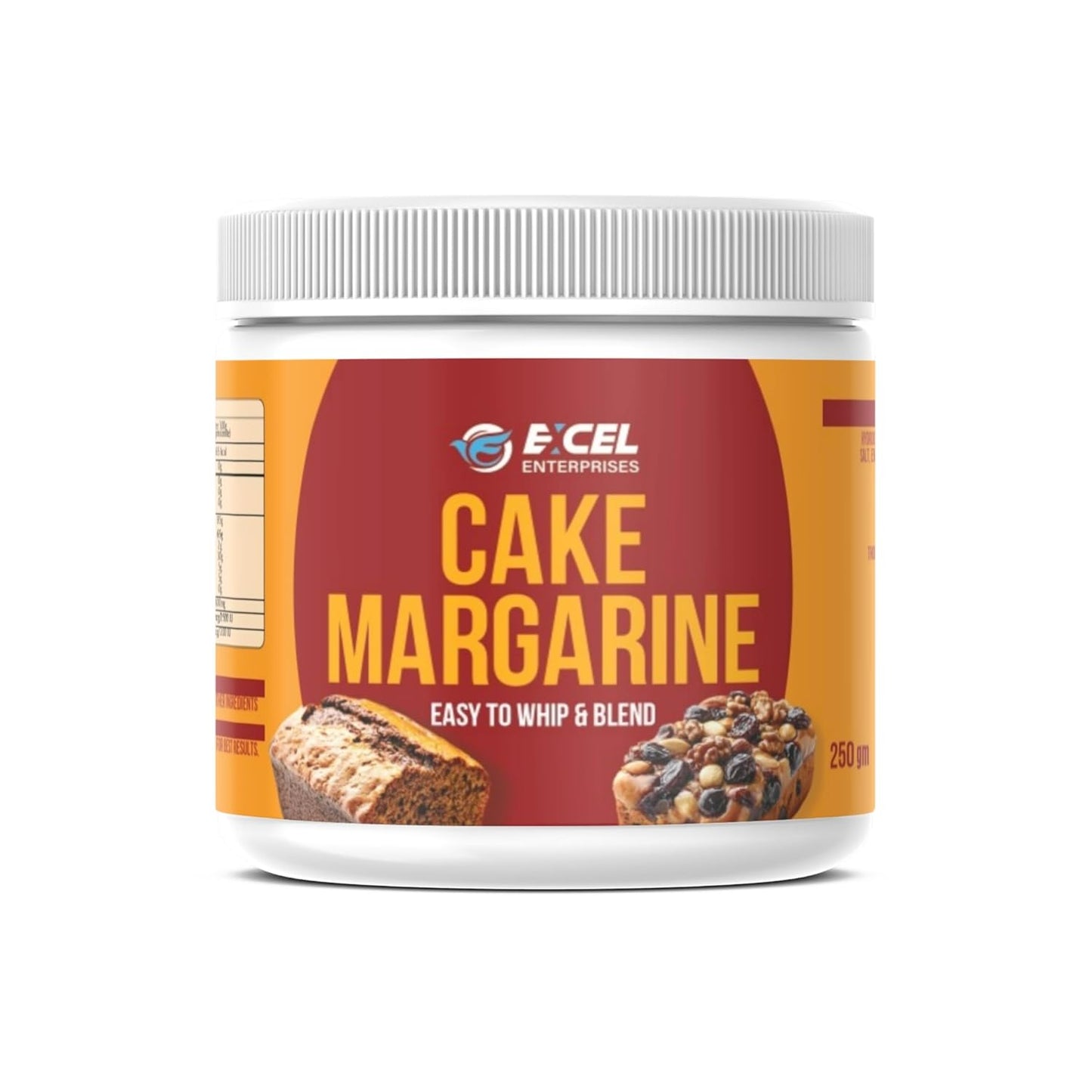Cake Margarine, Easy to Whip and Blend, Baking Spread For Cake Making 250 gm