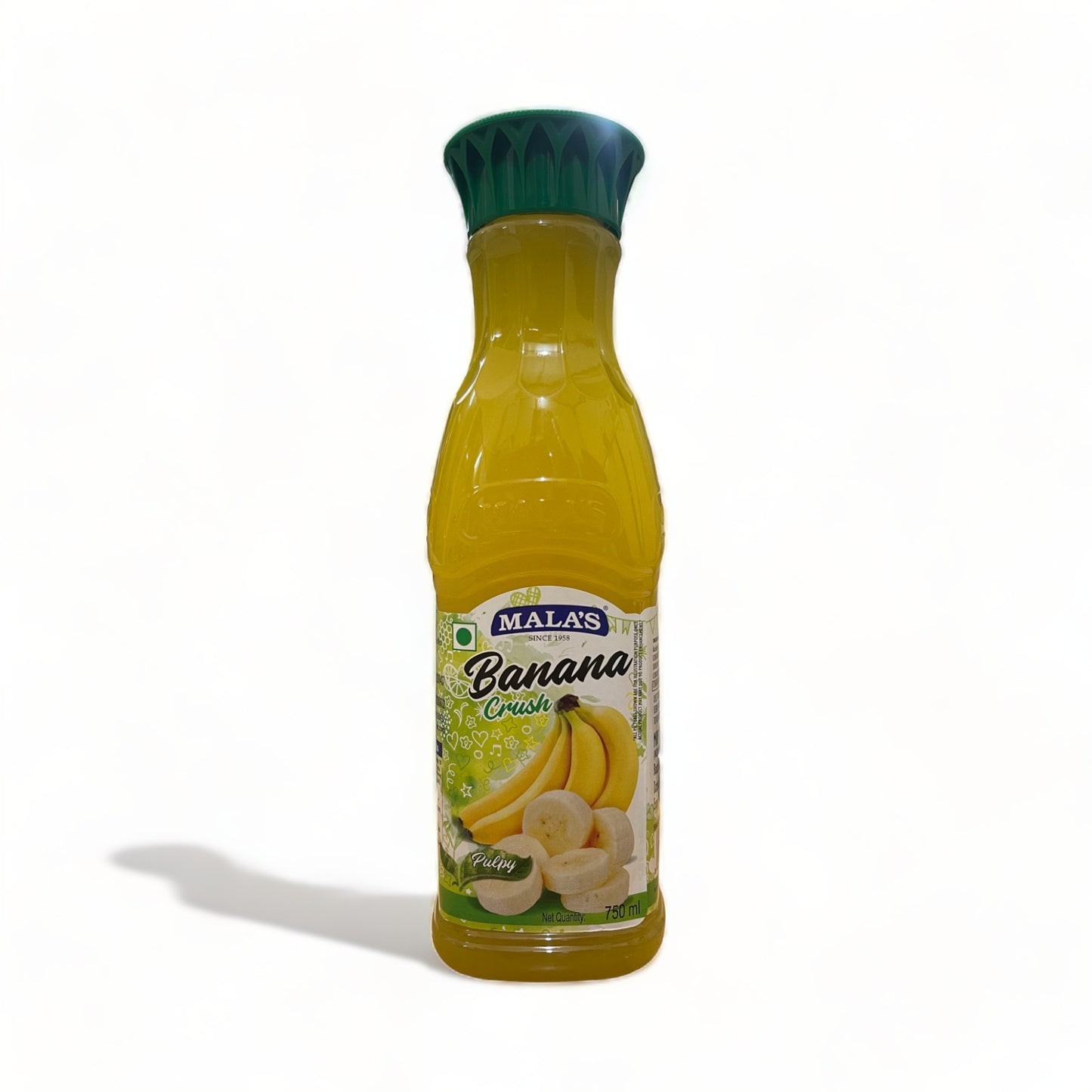 a bottle of alcohol sitting next to a green bottle