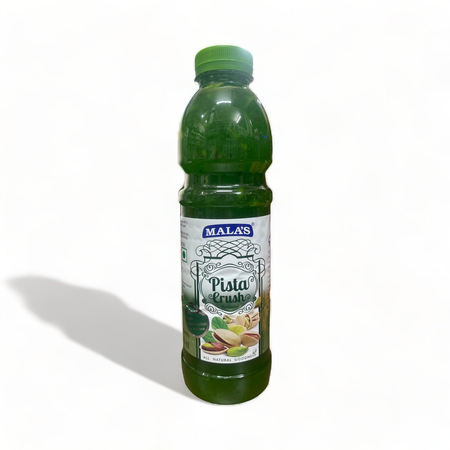 a bottle of alcohol sitting next to a green bottle