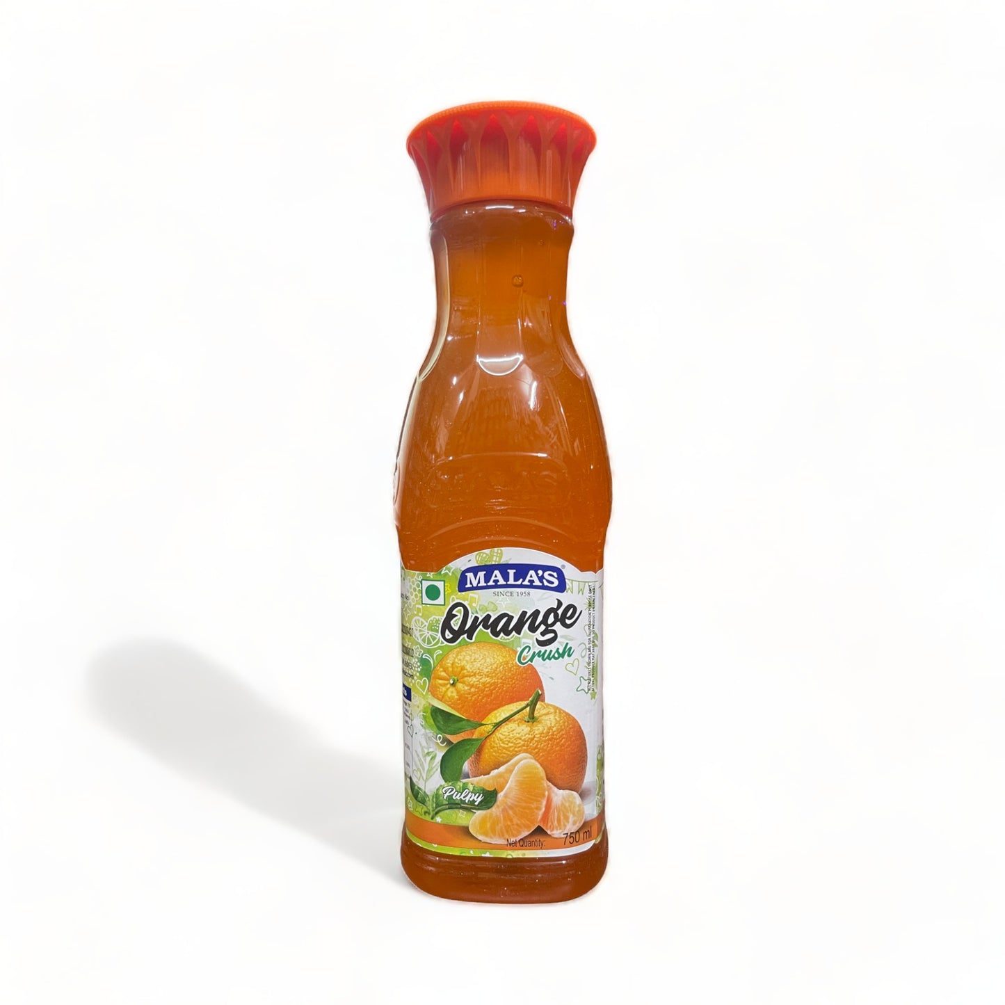 a bottle of alcohol sitting on top of a white shelf