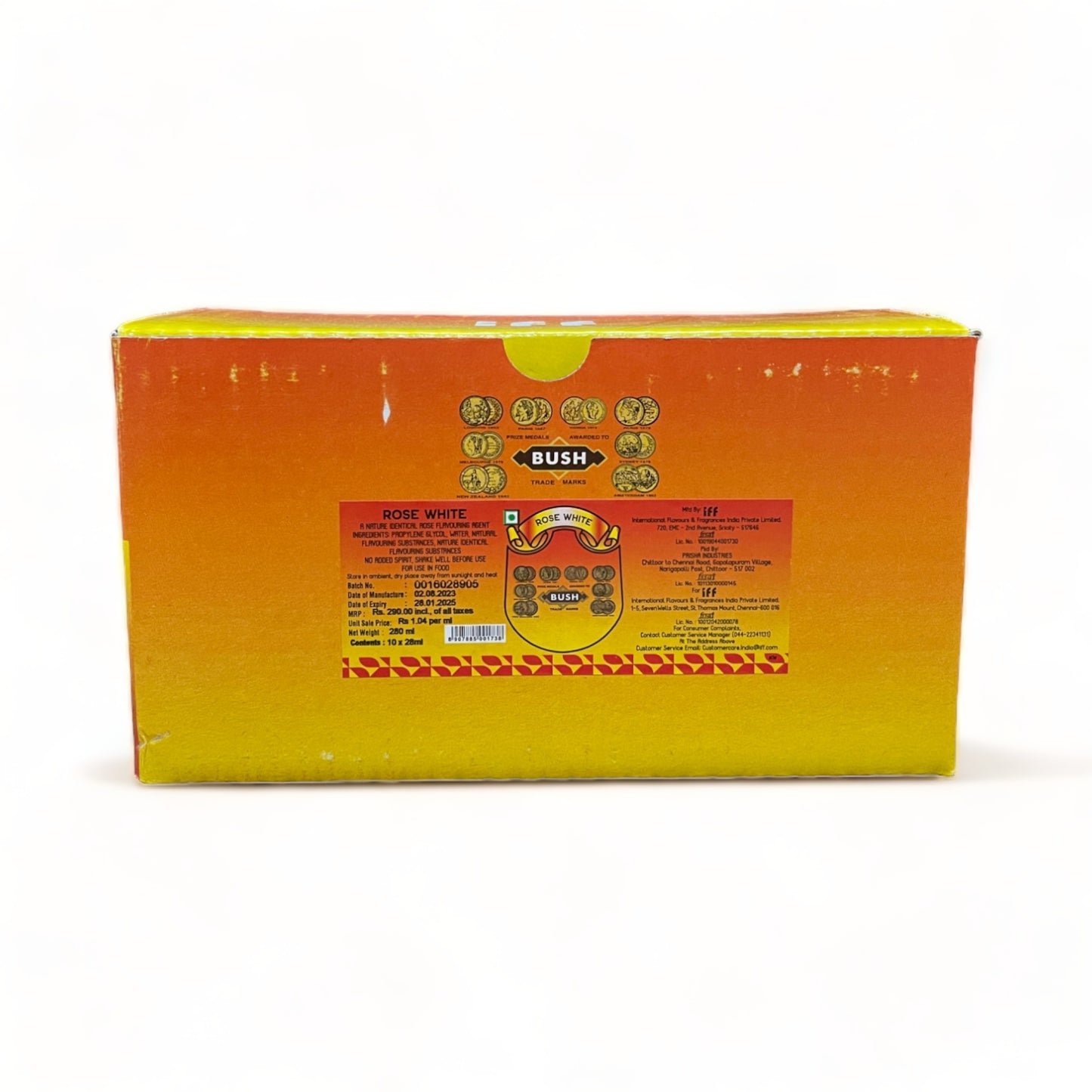 a close up of a box with a sign