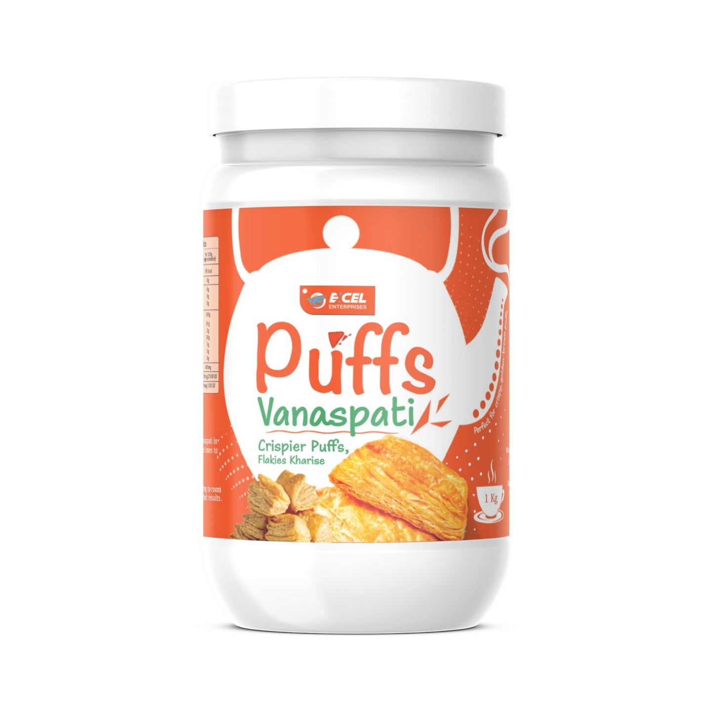 Puffs Vanaspati/Margarine Crispier Puffs Flakies Khanse, 1 Kg