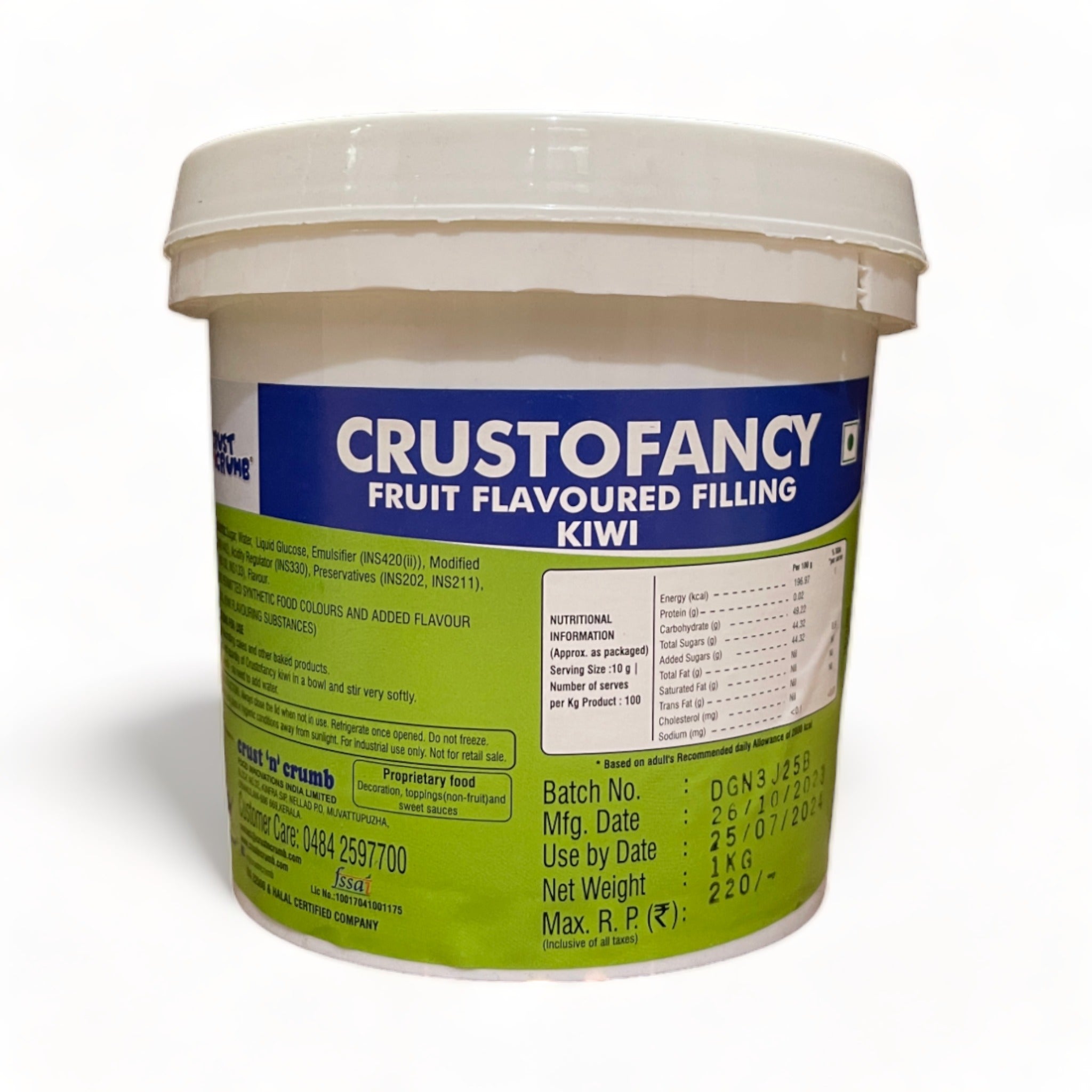 Crustofancy Kiwi Fruit Filling Crust & Crumb 1kg– Easy Bakes
