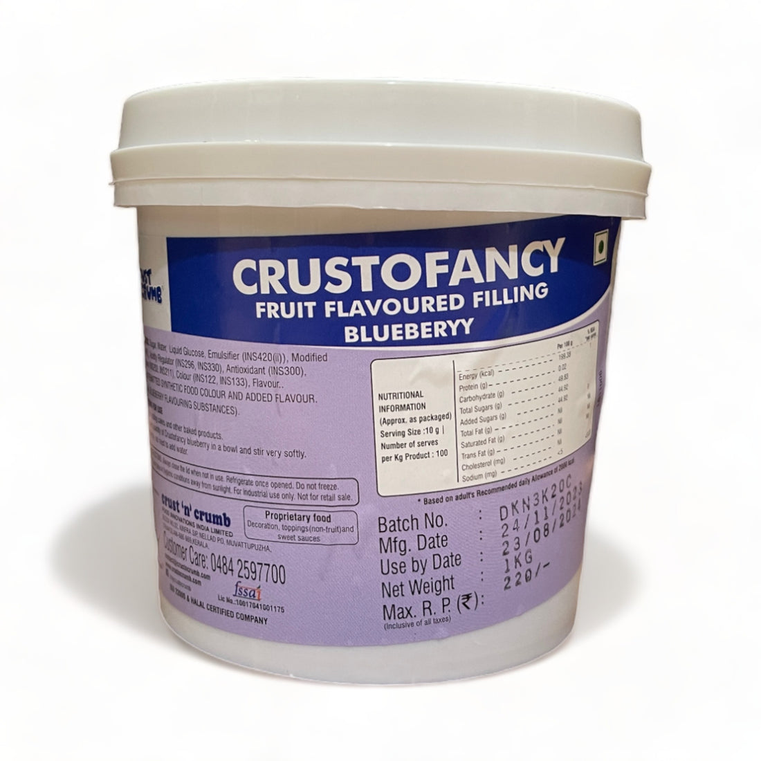 Crustofancy Blueberry Fruit Filling Crust & Crumb 1kg– Easy Bakes
