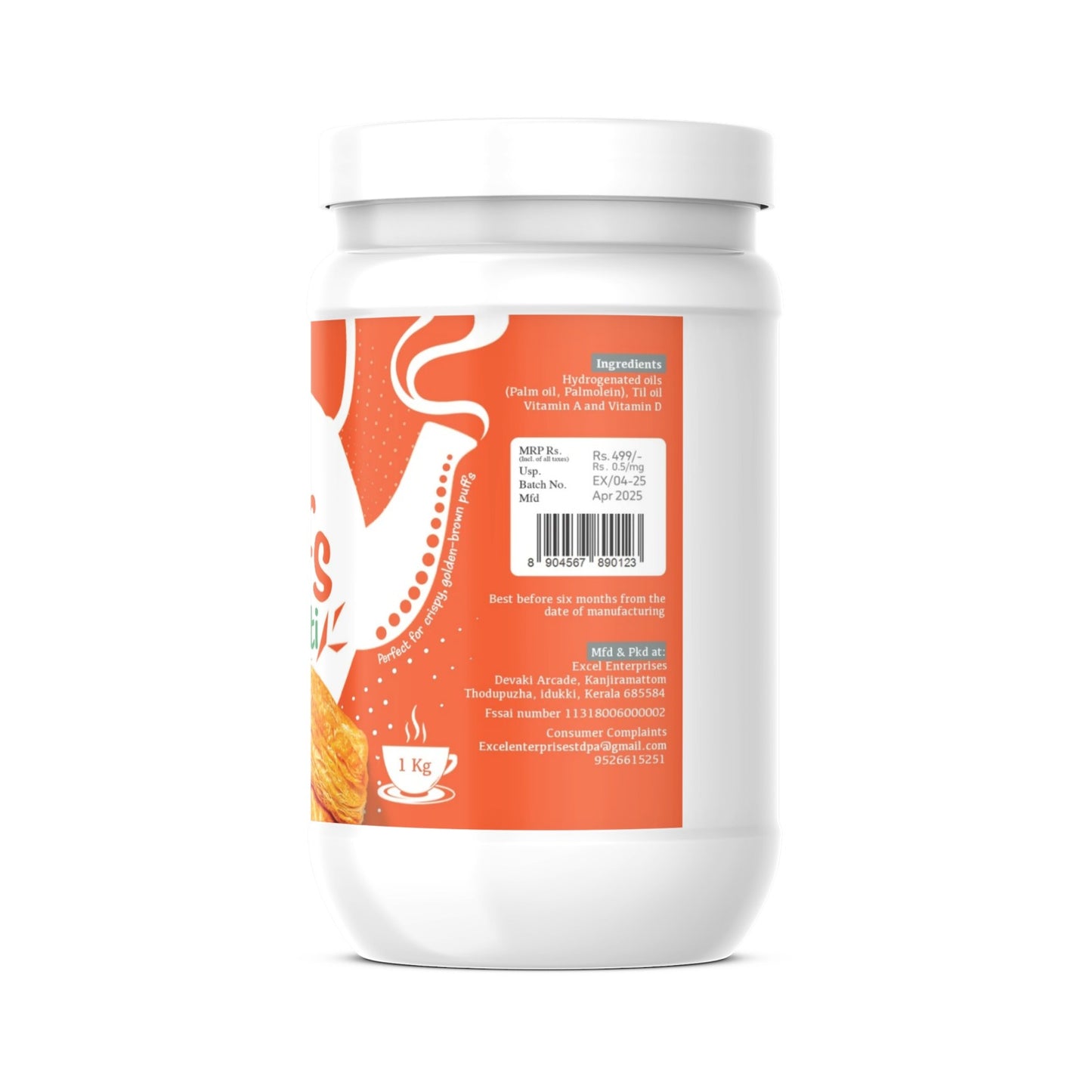 Puffs Vanaspati/Margarine Crispier Puffs Flakies Khanse, 1 Kg